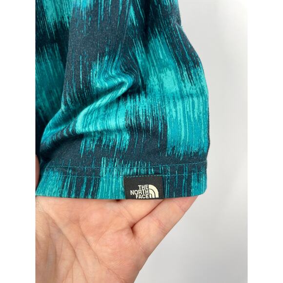 The North Face Top Womens Medium Tank Cypress Teal Yellow Racerback Athletic - Picture 3 of 7